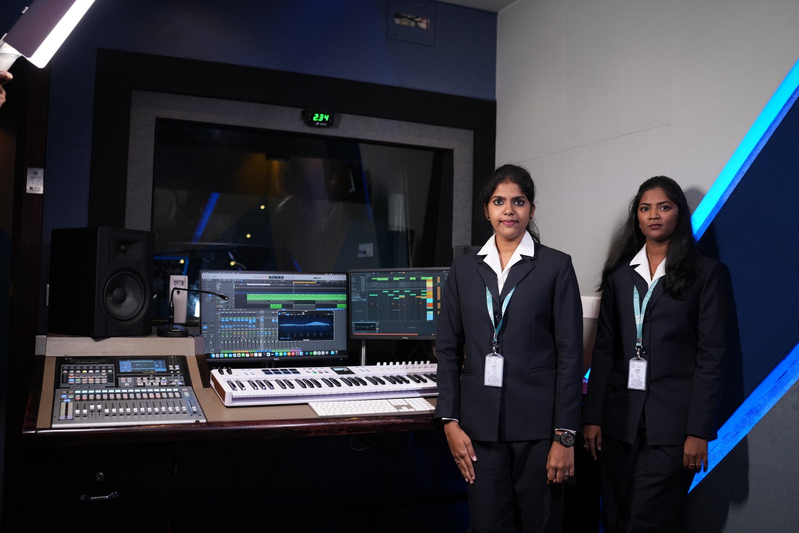 sound recording studio used for hands on sound engineering training