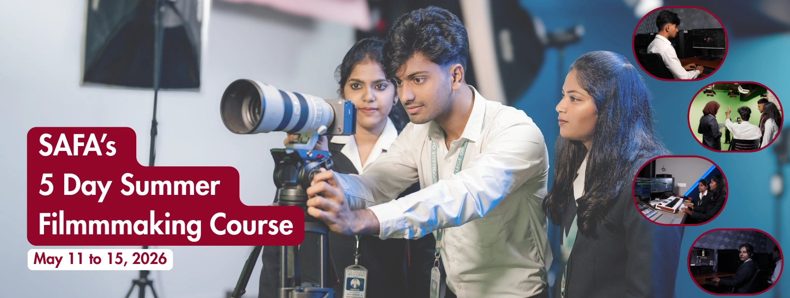 Filmmaking Course in Chennai Join SA Film Academy’s 5-Day Summer Program in Filmmaking